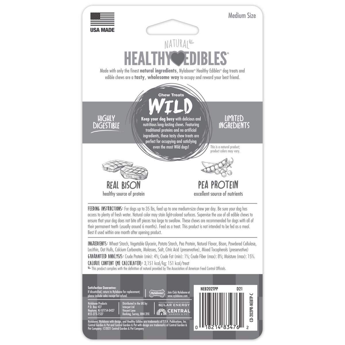 Healthy Edibles WILD - Gâteries à mâcher - NYLABONE