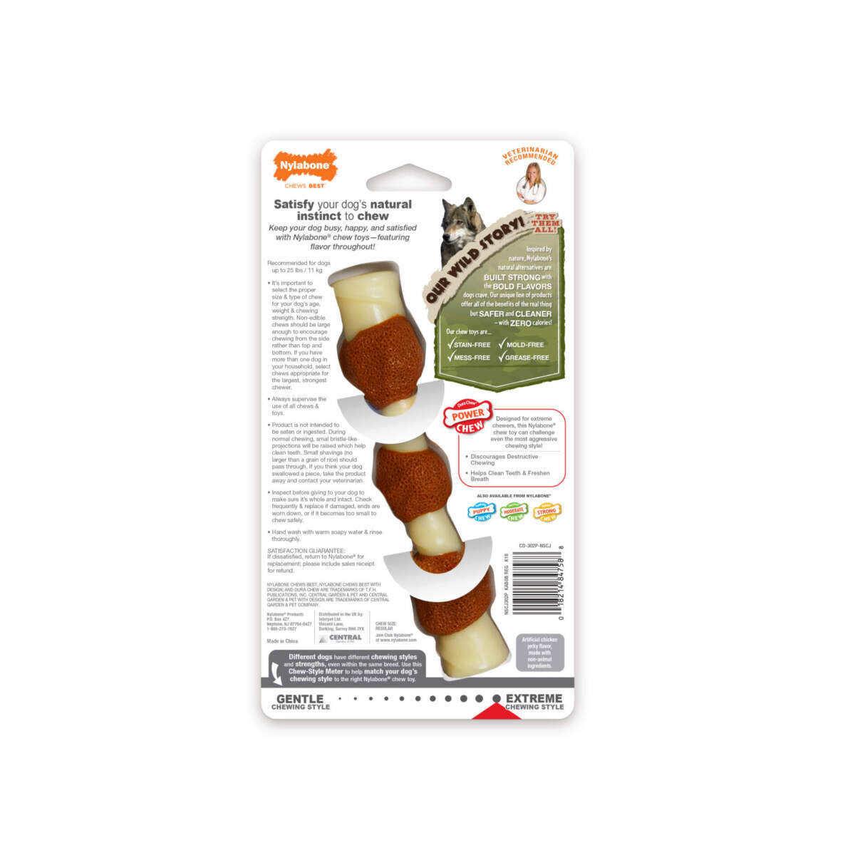 Power chew Shish Kabob (poulet) - Jouet à macher - Nylabone