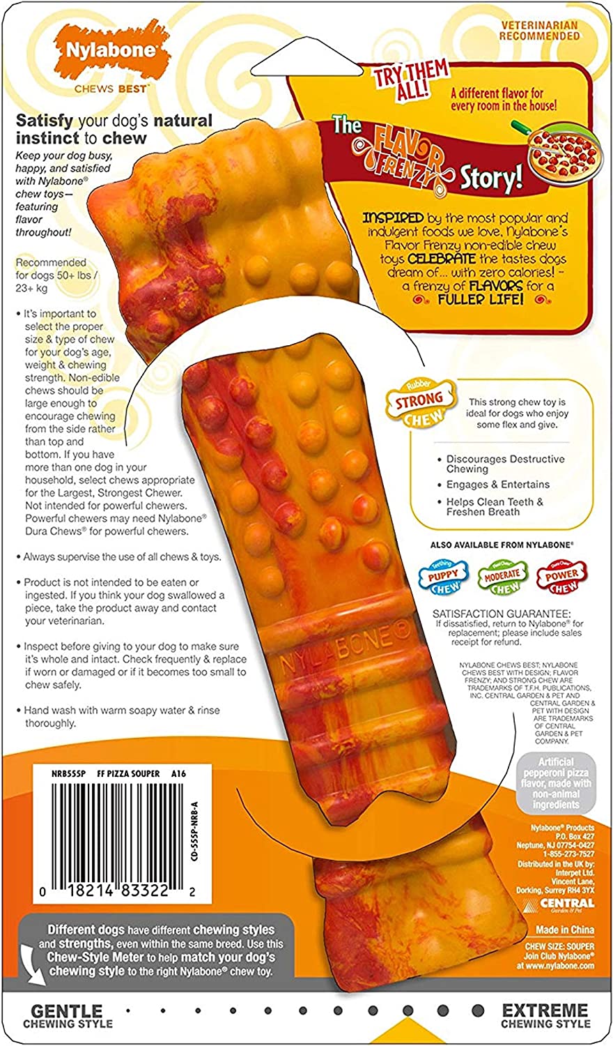 Flavor Frenzy Strong Chew (Pizza)- Jouets à mâcher - Nylabone