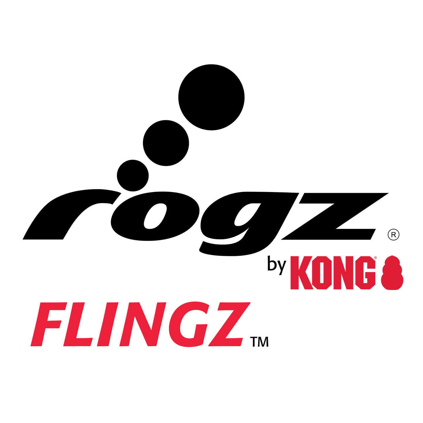 ROGZ FLINGZ BALL W/ ROPE BY KONG