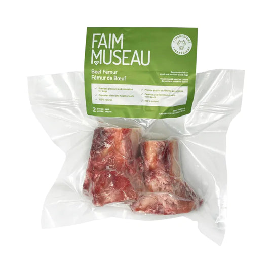 Fémur de boeuf x2 - Os crus - Faim museau