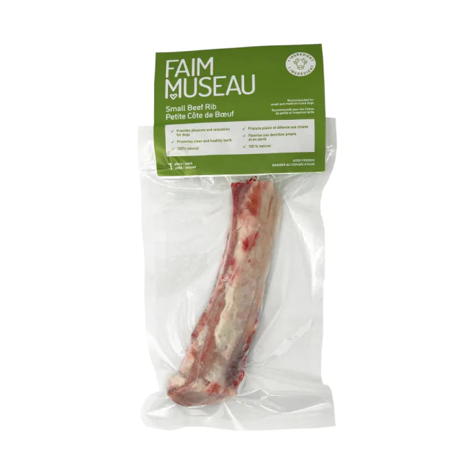 Petite côte de bœuf - Os cru - Faim museau