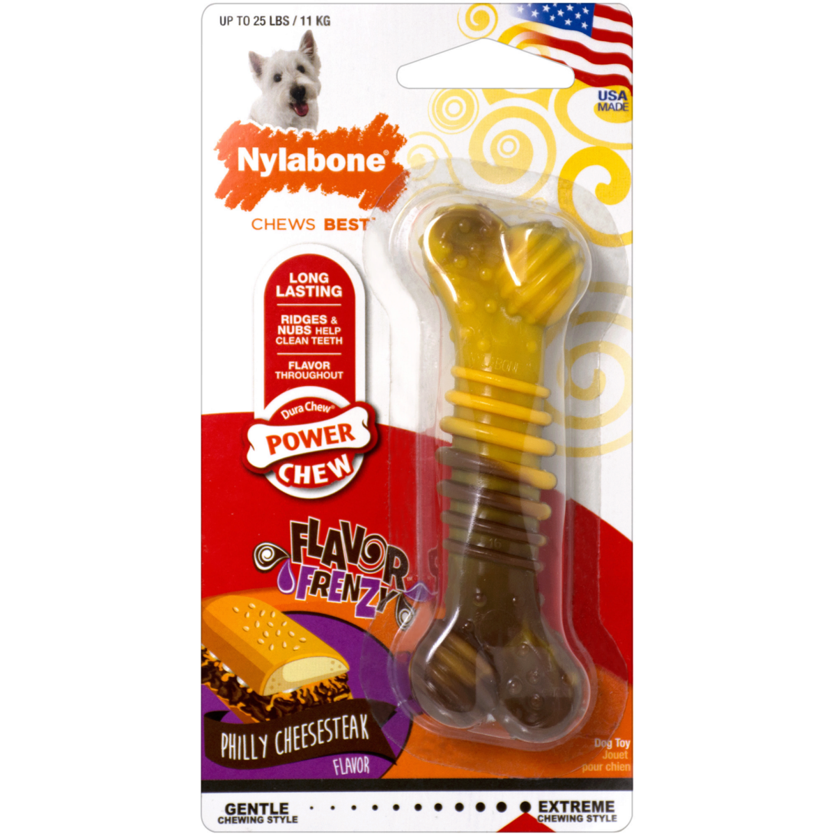 Flavour Frenzy Power Chew (Cheesesteak) - Jouets à mâcher - Nylabones