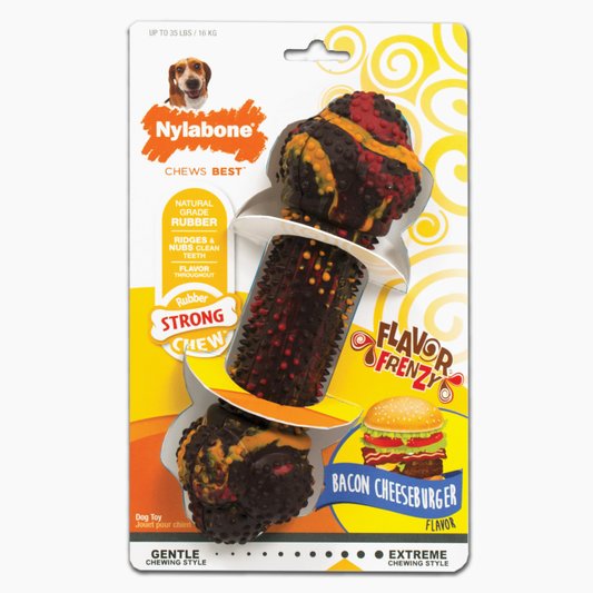 Flavor frenzy strong chew (bacon cheeseburger) - Jouets à mâcher - Nylabone